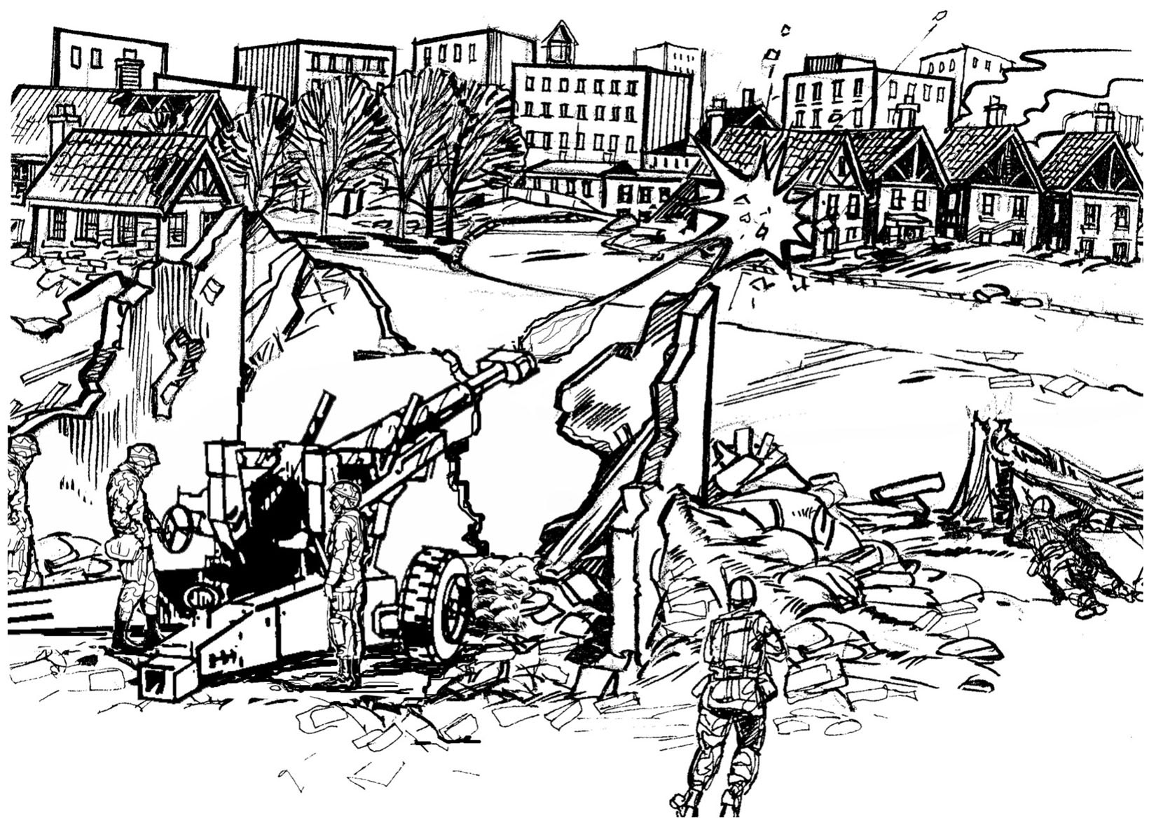 Figure 6-6. Artillery in direct fire role.