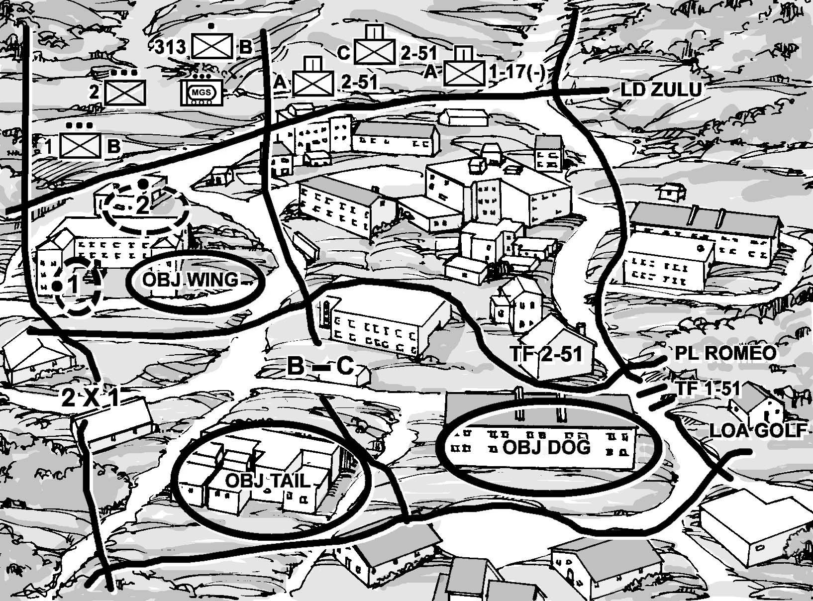 Figure 6-12. Assault of a building.