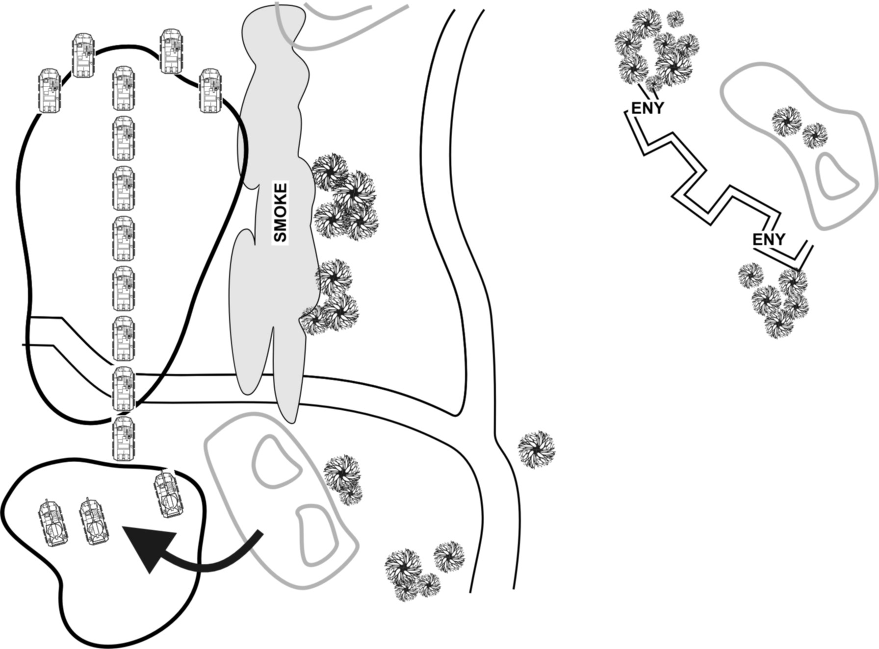 Figure B-4. Bypass (MGS platoon rejoining the company).