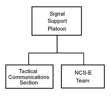 Figure 10-5. Signal support platoon structure. 