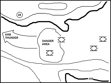 Figure 3-18. Crossing large open areas mounted (traveling overwatch).