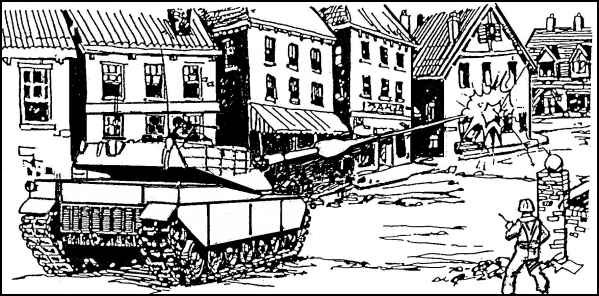 Figure 6-16. Tank in direct support of infantry.