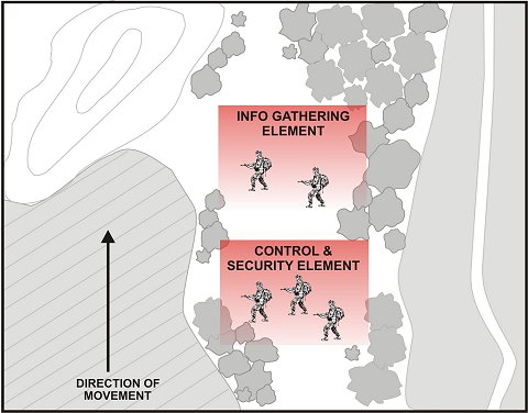 Figure 3-1. Team dismounted formation.