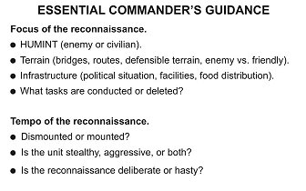 Figure 4-2. Essential commander's guidance.