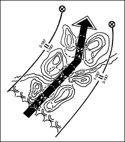 Figure 4-9. Route reconnaissance with fans.