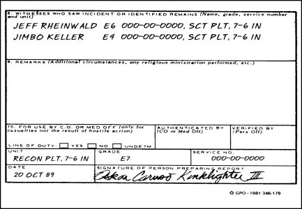 Figure 9-4.  Example completed DA Form 1156 (backback).