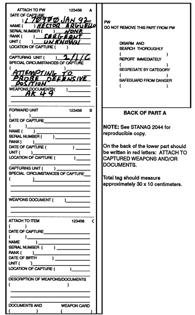 Figure 9-7.  Example of a standardized EPW tag.