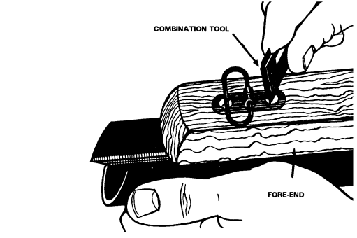 Figure A-8. Removing or installing the retaining band screw.