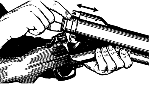 Figure A-17. Loading the weapon or ejecting a round or cartridge case.
