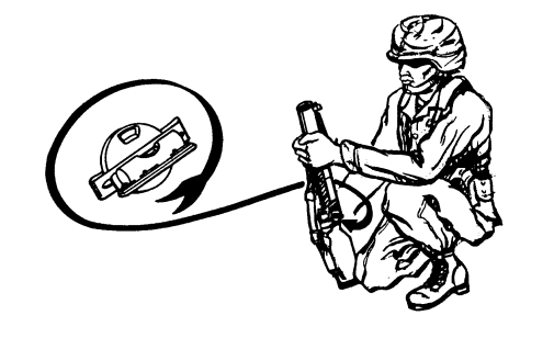 Figure A-23. Using the M5 rifle grenade sight.