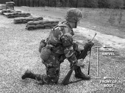 Figure 5-19. Front-sling swivel and front of boot.