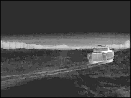 Figure E-33. Road temperature increases due to friction from vehicle tracks.