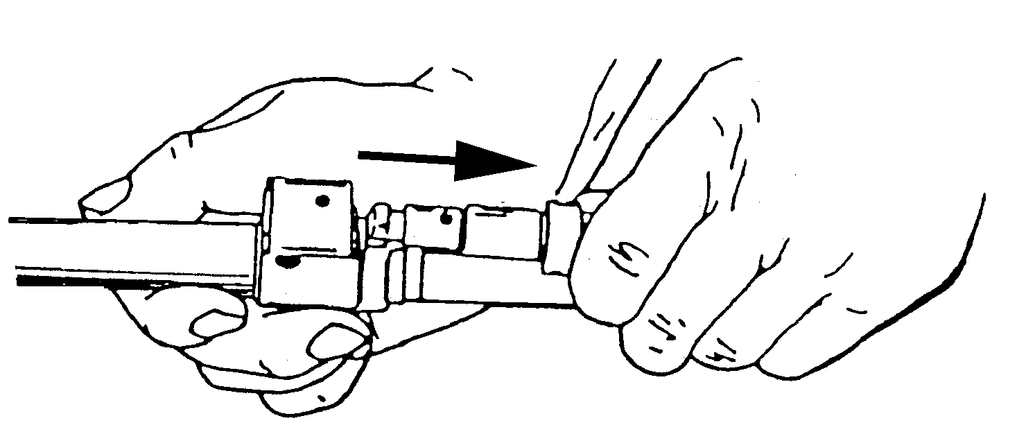 Figure 1-14. Removal of the gas regulator.