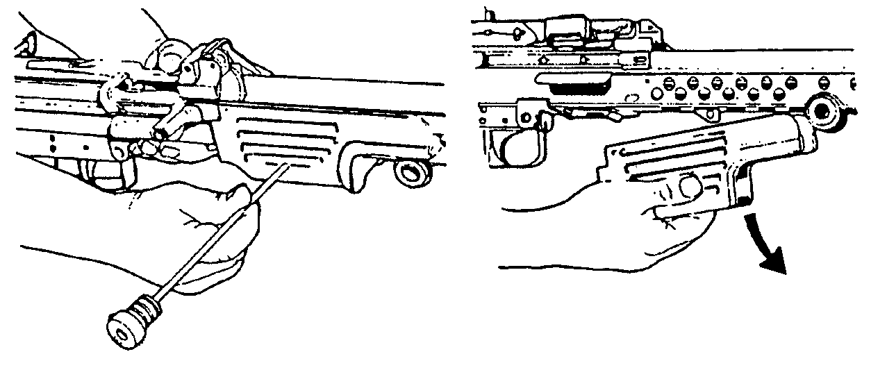 Figure 1-15. Removal of the handguard.