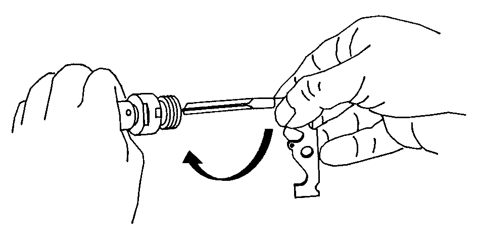 Figure 1-20. Cleaning of the central hole.