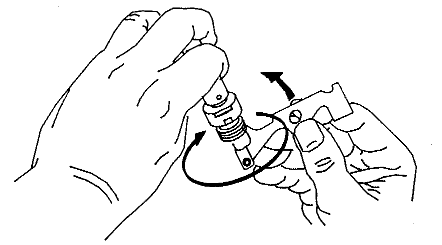 Figure 1-21. Cleaning of the grooves of the body.