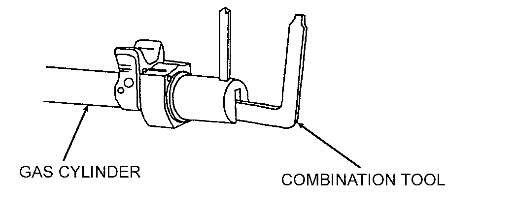 Figure 3-22. Cleaning tool for the gas cylinder.