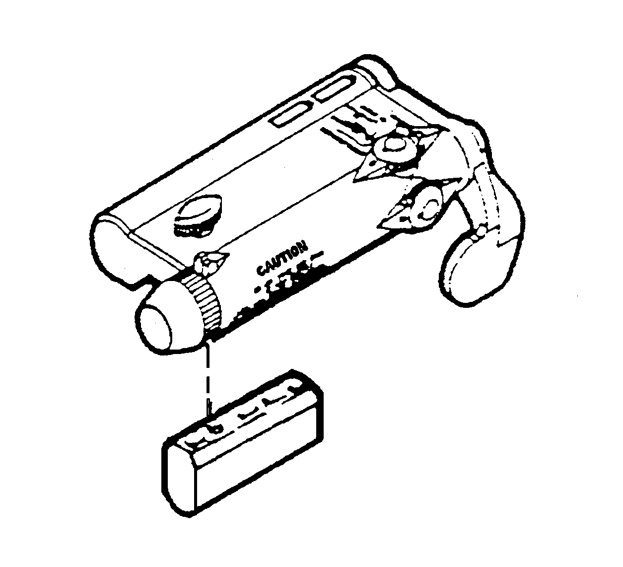 Figure G-7. Attaching bracket adapter to aiming light.