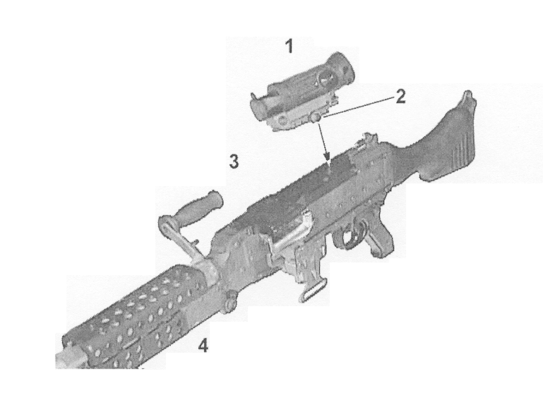 Figure G-39. Mounting the MGO the M240B.