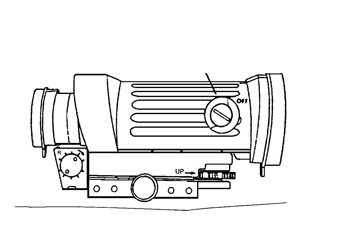 Figure G-52. Illuminated reticle adjustments.