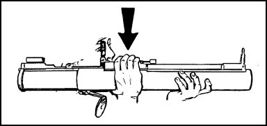 Figure 2-19. Firing the launcher.