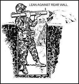 Figure  5-2.  Modified standing,   position, M72-series LAW. 