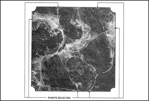 Figure 8-11. Four-corner method (selection of points).