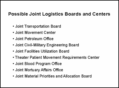 Figure C-2 Joint Logistics Boards and Centers