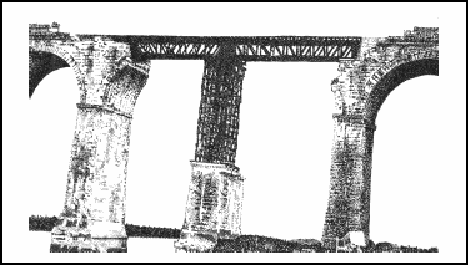 Figure 4-10. Bailey Panels Over a Broken Masonry Arch