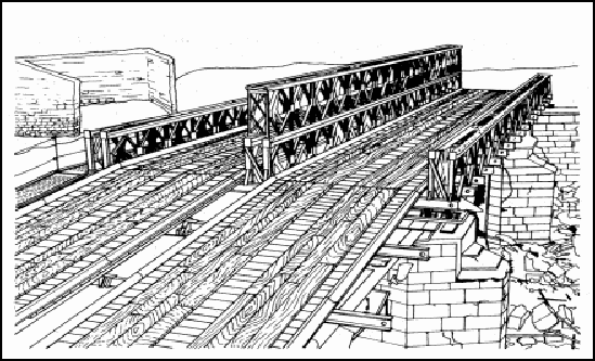 Figure 4-11. Bailey Panels Over a Demolished Masonry Arch