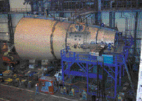 Photo of USS Virginia's stern takes shape.