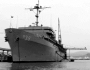 Picture of USS Emory and USS Norfolk. caption follows