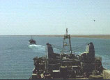 On 28 March HMS SANDOWN led RFA SIR GALAHAD to Umm Qasr