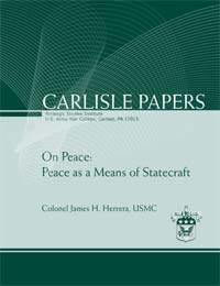 On Peace: Peace as a Means of Statecraft - Cover