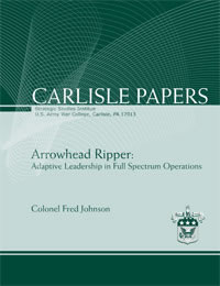 Arrowhead Ripper: Adaptive Leadership in Full Spectrum Operations - Cover