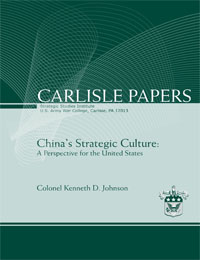 China's Strategic Culture: A Perspective for the United States - Cover