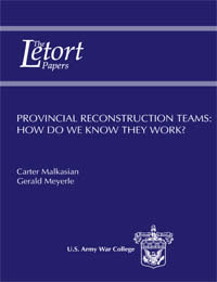 Provincial Reconstruction Teams: How Do We Know They Work? - Cover
