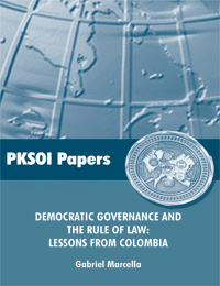 Democratic Governance and the Rule of Law: Lessons from Colombia - Cover