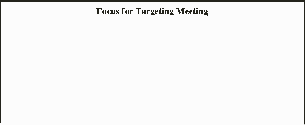 targeting meeting focus