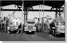 Iraqi Bulk Fuel Tankers at a distribution point