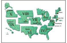 Map of FEMA regions