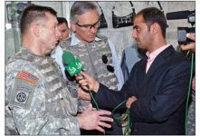 Figure 3-3-1: LTG Caldwell is interviewed by Iraqi media
