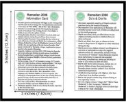 Graphic showing Sample Ramadan Soldier smart card