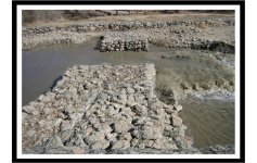 Graphic showing Graphic showing Check dam with gabion baskets