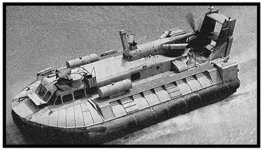 Graphic showing hovercraft