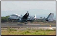 Graphic showing Heron an unmanned air vehicle