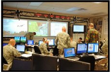 Graphic showing TF OPS Current Operations is building the COP in the Tactical Operations Center