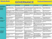 Graphic showing diagram of an example of the maturity model for the governance LOA