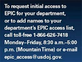 Graphic showing access information to EPIC access list