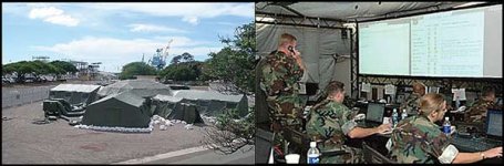 Photo showing exterior and interior of an operational DJC2 system